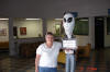 Loretta Ann Lee Dyer with Alien at UFO Museum in Roswell NM